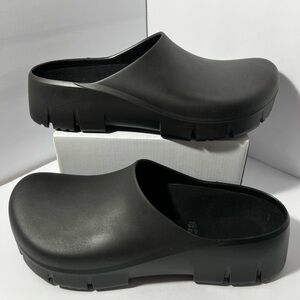 Birkenstock Men's Black Slip-On Clog Loafers